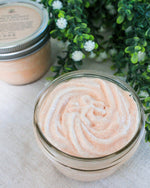Load image into Gallery viewer, Jasmine and Bergamot Whipped Sugar Scrub Soap

